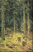 Ivan Shishkin Coniferous Forest oil painting artist
